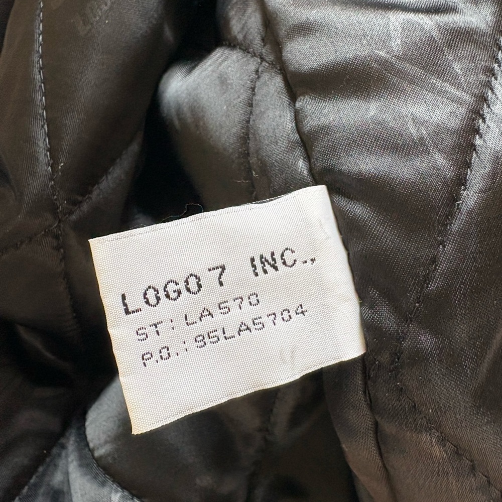 Detroit Lions Logo Athletic Sharktooth Vintage 90s Leather Jacket Moore Signed L - Picture 15 of 16